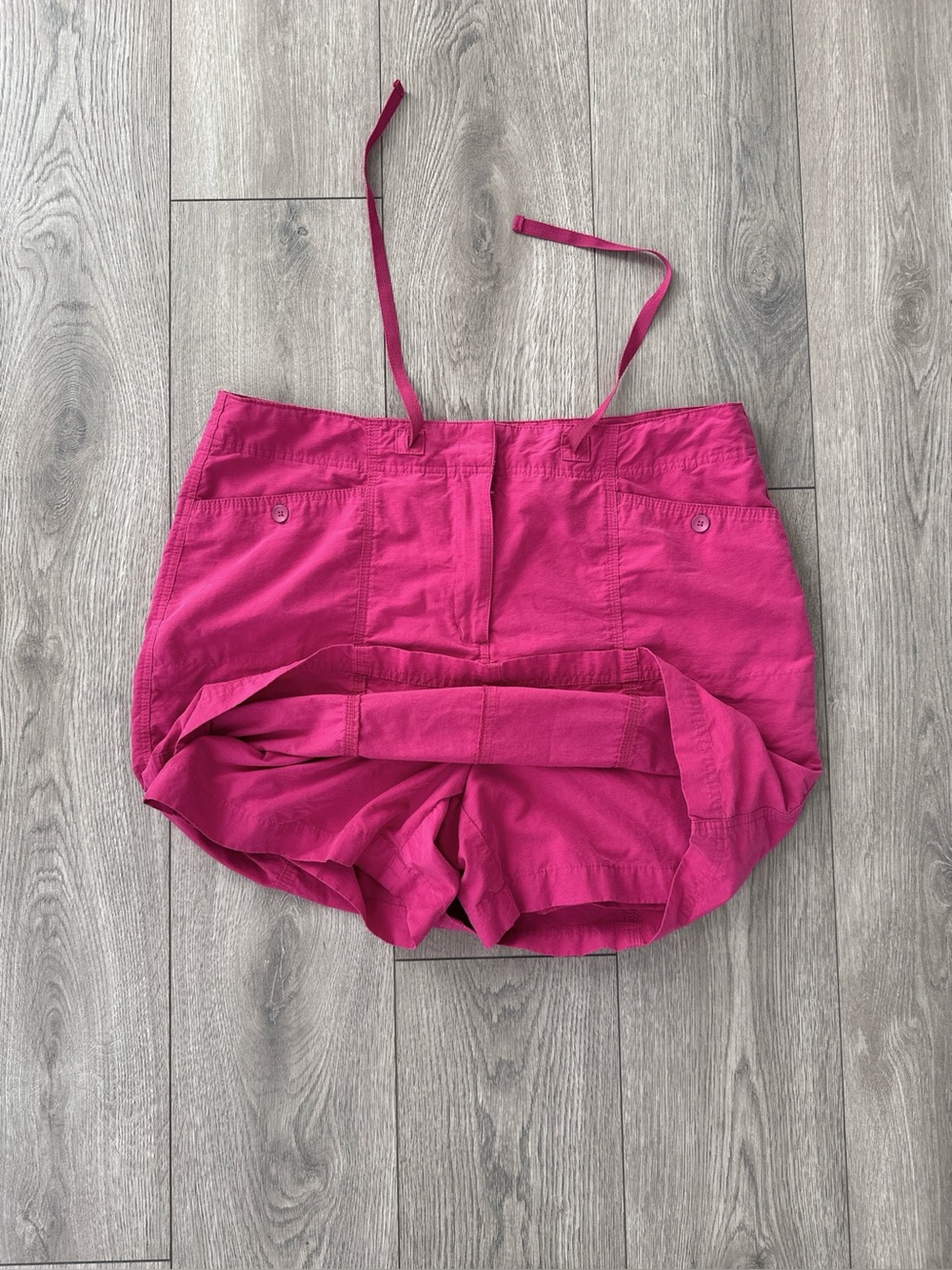 y2k pink cargo skort